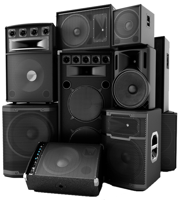Premium floor-standing speakers in luxury listening room